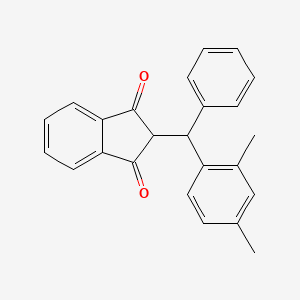 2-[(2,4-Dimethylphenyl)(phenyl)methyl]-1H-indene-1,3(2H)-dione