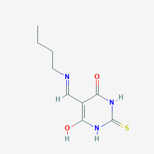 5-(Butylaminomethylidene)-2-sulfanylidene-1,3-diazinane-4,6-dione