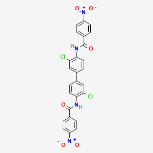 N-[2-chloro-4-[3-chloro-4-[(4-nitrobenzoyl)amino]phenyl]phenyl]-4-nitrobenzamide