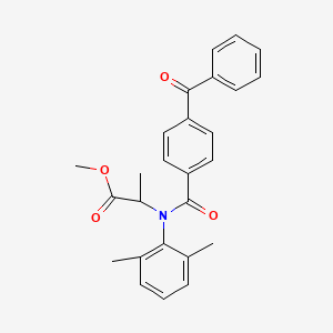methyl N-(4-benzoylbenzoyl)-N-(2,6-dimethylphenyl)alaninate