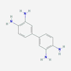 molecular formula C12H14N4<br>(NH2)2C6H3C6H3(NH2)2<br>C12H14N4 B165653 3,3'-二氨基联苯 CAS No. 91-95-2