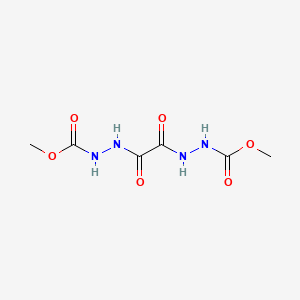 molecular formula C6H10N4O6 B1656543 methyl N-[[2-(2-methoxycarbonylhydrazinyl)-2-oxoacetyl]amino]carbamate CAS No. 53184-86-4