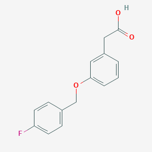 molecular formula C15H13FO3 B165655 3-(4-氟苄氧基)苯乙酸 CAS No. 125721-49-5
