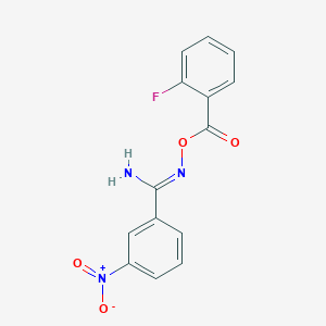 N'-[(2-fluorobenzoyl)oxy]-3-nitrobenzenecarboximidamide