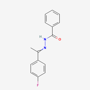 N-[1-(4-fluorophenyl)ethylideneamino]benzamide