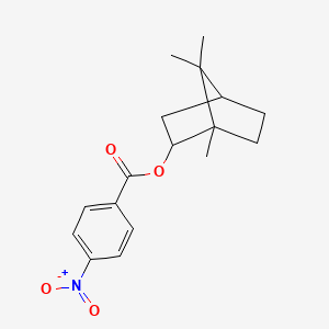 molecular formula C17H21NO4 B1656582 Isoborneol 4-nitrobenzoate CAS No. 53391-96-1