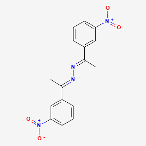 molecular formula C16H14N4O4 B1656583 Bis[1-(3-nitrophenyl)ethylidene]hydrazine CAS No. 5340-12-5