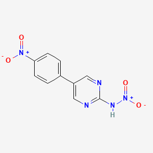 N-[5-(4-nitrophenyl)pyrimidin-2-yl]nitramide