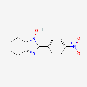 7a-Methyl-2-(4-nitrophenyl)-2,4,5,6,7,7a-hexahydro-1H-benzimidazol-1-ol