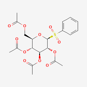 [(2R,3R,4S,5R,6S)-3,4,5-triacetyloxy-6-(benzenesulfonyl)oxan-2-yl]methyl acetate