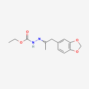 molecular formula C13H16N2O4 B1656617 Ethyl N-(1-benzo[1,3]dioxol-5-ylpropan-2-ylideneamino)carbamate CAS No. 5348-41-4