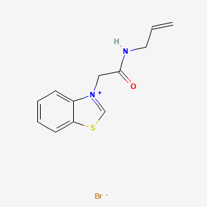 B1656629 2-(1,3-benzothiazol-3-ium-3-yl)-N-prop-2-enylacetamide;bromide CAS No. 5354-30-3