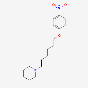 B1656640 1-[6-(4-Nitrophenoxy)hexyl]piperidine CAS No. 5359-35-3