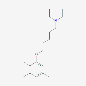 molecular formula C18H31NO B1656650 N,N-diethyl-5-(2,3,5-trimethylphenoxy)pentan-1-amine CAS No. 5361-20-6