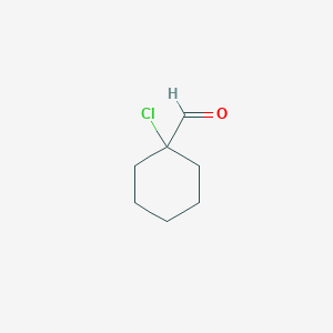 molecular formula C7H11ClO B1656657 1-chlorocyclohexane-1-carbaldehyde CAS No. 53627-10-4