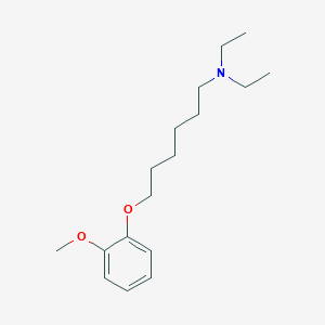 molecular formula C17H29NO2 B1656665 N,N-diethyl-6-(2-methoxyphenoxy)hexan-1-amine CAS No. 5364-98-7