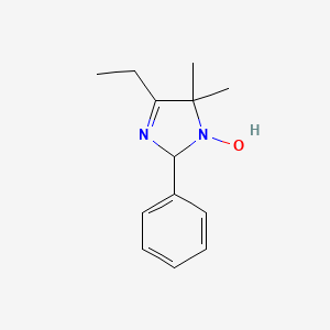 molecular formula C13H18N2O B1656670 4-ethyl-1-hydroxy-5,5-dimethyl-2-phenyl-2H-imidazole CAS No. 5366-38-1