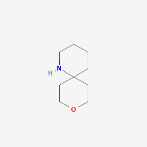 molecular formula C9H17NO B1656681 9-Oxa-1-azaspiro[5.5]undecane CAS No. 53702-82-2