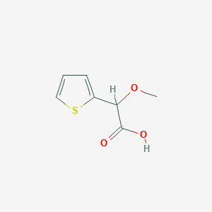 molecular formula C7H8O3S B1656686 2-Methoxy-2-(thiophen-2-yl)acetic acid CAS No. 5371-94-8