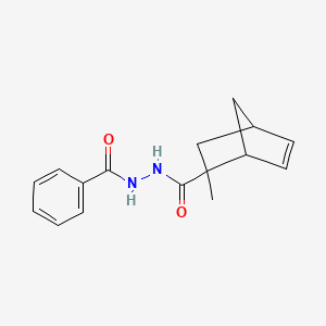 molecular formula C16H18N2O2 B1656716 N'-Benzoyl-2-methylbicyclo[2.2.1]hept-5-ene-2-carbohydrazide CAS No. 5381-11-3