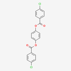 molecular formula C20H12Cl2O4 B1656767 Benzene-1,4-diyl bis(4-chlorobenzoate) CAS No. 5411-00-7