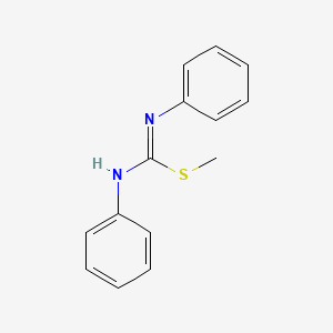 molecular formula C14H14N2S B1656777 Methyl n,n'-diphenylcarbamimidothioate CAS No. 5416-30-8