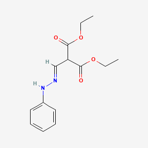 molecular formula C14H18N2O4 B1656779 Diethyl 2-[(E)-(phenylhydrazinylidene)methyl]propanedioate CAS No. 5418-02-0