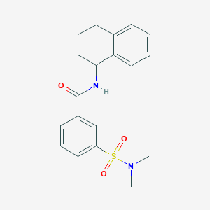 B1656782 3-(dimethylsulfamoyl)-N-(1,2,3,4-tetrahydronaphthalen-1-yl)benzamide CAS No. 5420-25-7
