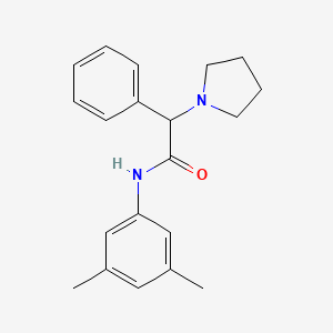 molecular formula C20H24N2O B1656790 N-(3,5-dimethylphenyl)-2-phenyl-2-pyrrolidin-1-ylacetamide CAS No. 5424-44-2