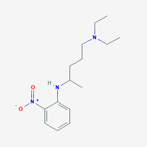 molecular formula C15H25N3O2 B1656792 1-N,1-N-diethyl-4-N-(2-nitrophenyl)pentane-1,4-diamine CAS No. 5424-65-7