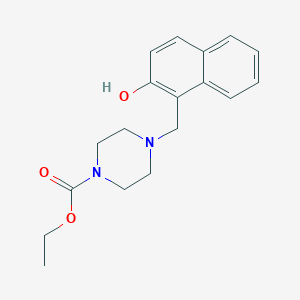 molecular formula C18H22N2O3 B1656793 Ethyl 4-[(2-hydroxynaphthalen-1-yl)methyl]piperazine-1-carboxylate CAS No. 5424-71-5