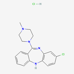 molecular formula C18H20Cl2N4 B1656794 Clozapine hydrochloride CAS No. 54241-01-9