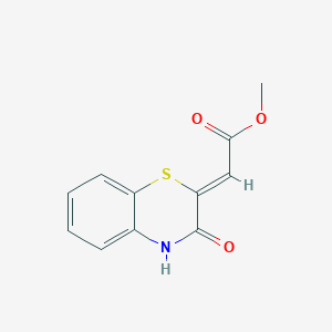 molecular formula C11H9NO3S B1656797 METHYL 2-[(2Z)-3-OXO-3,4-DIHYDRO-2H-1,4-BENZOTHIAZIN-2-YLIDENE]ACETATE CAS No. 54255-33-3