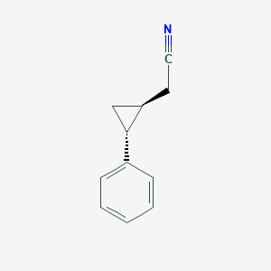 molecular formula C11H11N B1656810 Rac-2-[(1R,2S)-2-phenylcyclopropyl]acetonitrile CAS No. 54322-67-7