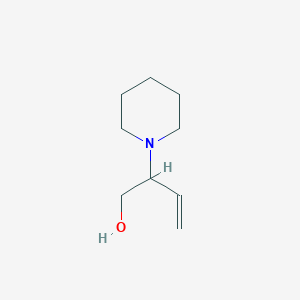 molecular formula C9H17NO B1656828 2-(Piperidin-1-yl)but-3-en-1-ol CAS No. 5449-11-6