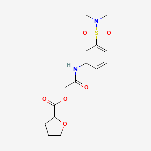 2-[3-(Dimethylsulfamoyl)anilino]-2-oxoethyl oxolane-2-carboxylate