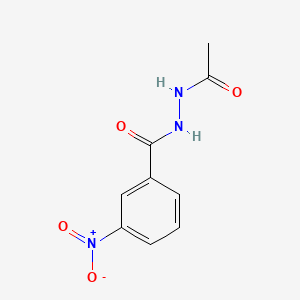 molecular formula C9H9N3O4 B1656842 N'-acetyl-3-nitrobenzohydrazide CAS No. 54571-03-8