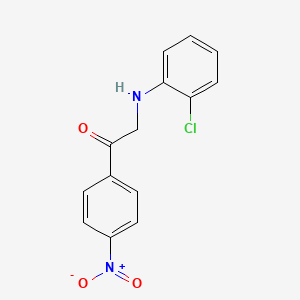Ethanone, 2-[(2-chlorophenyl)amino]-1-(4-nitrophenyl)-