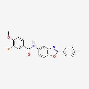 molecular formula C6H8O4 B1656861 3-bromo-4-methoxy-N-[2-(4-methylphenyl)-1,3-benzoxazol-5-yl]benzamide CAS No. 5469-25-0