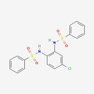 N-[2-(benzenesulfonamido)-4-chlorophenyl]benzenesulfonamide