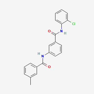B1656876 N-[3-[(2-chlorophenyl)carbamoyl]phenyl]-3-methylbenzamide CAS No. 5473-41-6