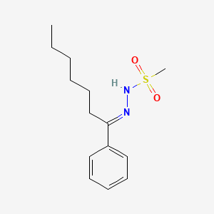 B1656880 N'-(1-phenylheptylidene)methanesulfonohydrazide CAS No. 5473-66-5