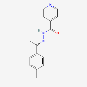B1656889 N-[1-(4-methylphenyl)ethylideneamino]pyridine-4-carboxamide CAS No. 5474-94-2