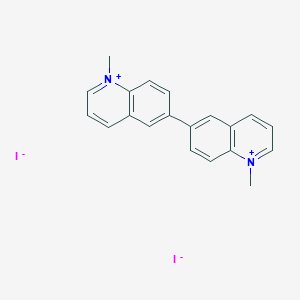 B1656895 1-Methyl-6-(1-methylquinolin-1-ium-6-yl)quinolin-1-ium;diiodide CAS No. 5475-94-5