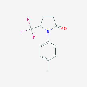 molecular formula C12H12F3NO B165690 1-(p-Tolyl)-5-(trifluoromethyl)-pyrrolidin-2-one CAS No. 134481-29-1