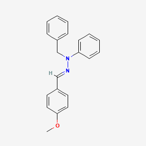 N-benzyl-N-[(E)-(4-methoxyphenyl)methylideneamino]aniline
