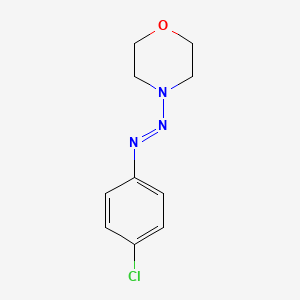 molecular formula C10H12ClN3O B1656904 Morpholine, 4-[(4-chlorophenyl)azo]- CAS No. 54762-78-6