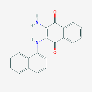 2-Amino-3-(naphthalen-1-ylamino)naphthalene-1,4-dione