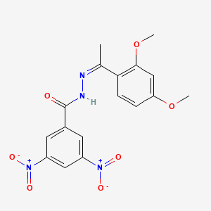 N-[(Z)-1-(2,4-dimethoxyphenyl)ethylideneamino]-3,5-dinitrobenzamide