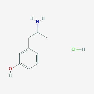 molecular formula C9H14ClNO B1656913 3-(2-aminopropyl)phenol hydrochloride CAS No. 54779-56-5